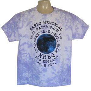 NRBQ Concert Tshirt, L, Purple tie-dye, Mares Memorial, New England 2021
